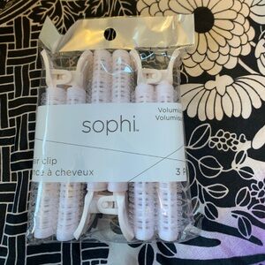 Sophi Volumizing Hair Clips - White
